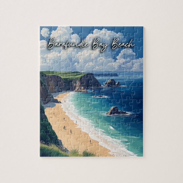 Barafundle Bay Beach Wales  Jigsaw Puzzle (Vertical)