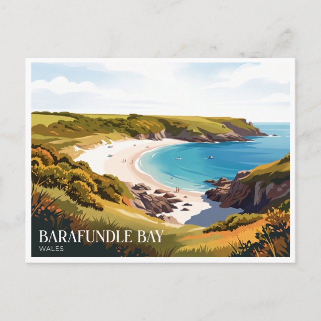 Barafundle Bay Stackpole United Kingdom Postcard (Front)