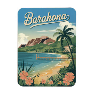 Barahona Dominican Republic Vintage  Magnet