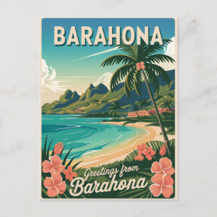Barahona Dominican Republic vintage Postcard