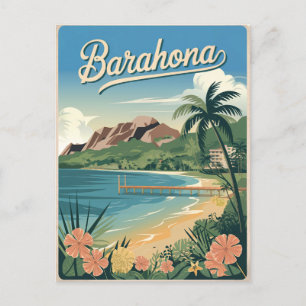 Barahona Dominican Republic Vintage Postcard