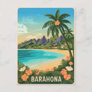 Barahona Dominican Republic Vintage  Postcard