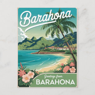 Barahona Dominican Republic vintage Postcard