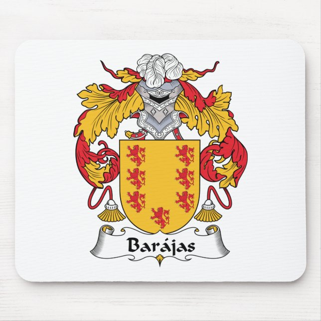 Barajas Family Crest Mouse Mat (Front)