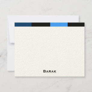 Barak custom thank you felt paper card