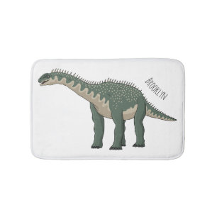 Barapasaurus cartoon illustration  bath mat