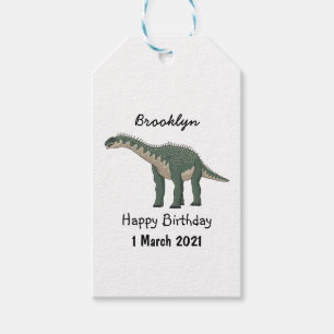 Barapasaurus cartoon illustration gift tags