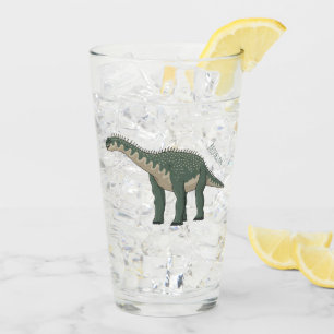 Barapasaurus cartoon illustration glass