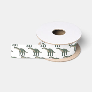 Barapasaurus cartoon illustration satin ribbon
