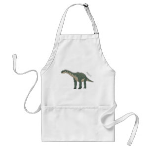 Barapasaurus cartoon illustration standard apron