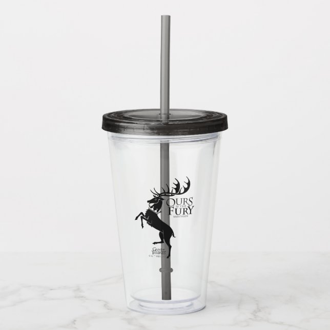 Baratheon Sigil - Ours is the Fury Acrylic Tumbler (Front)