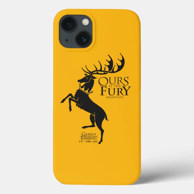 Baratheon Sigil - Ours is the Fury Case-Mate iPhone Case (Back)