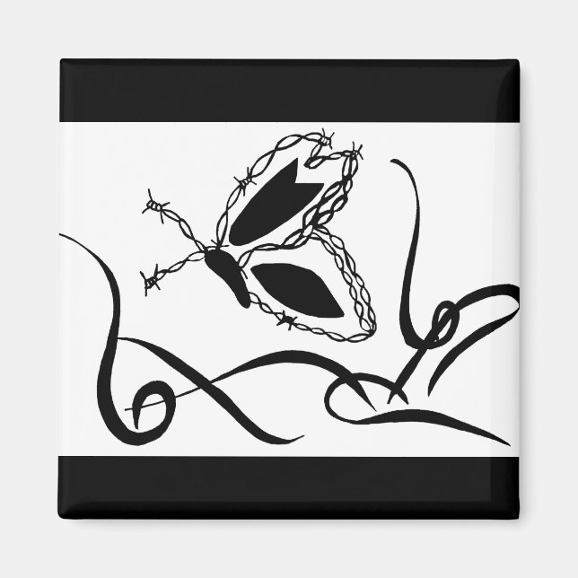 Barb butterfly magnet (Front)