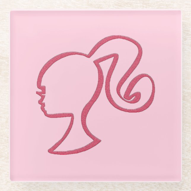 Barb Glass Coaster (Front)