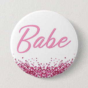 BARB Pink Malibu Doll Themed Babe Bachelorette 7.5 Cm Round Badge