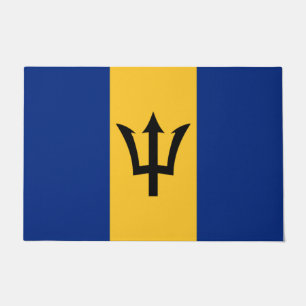 Barbadian Flag (Barbados) (Bajan) Doormat