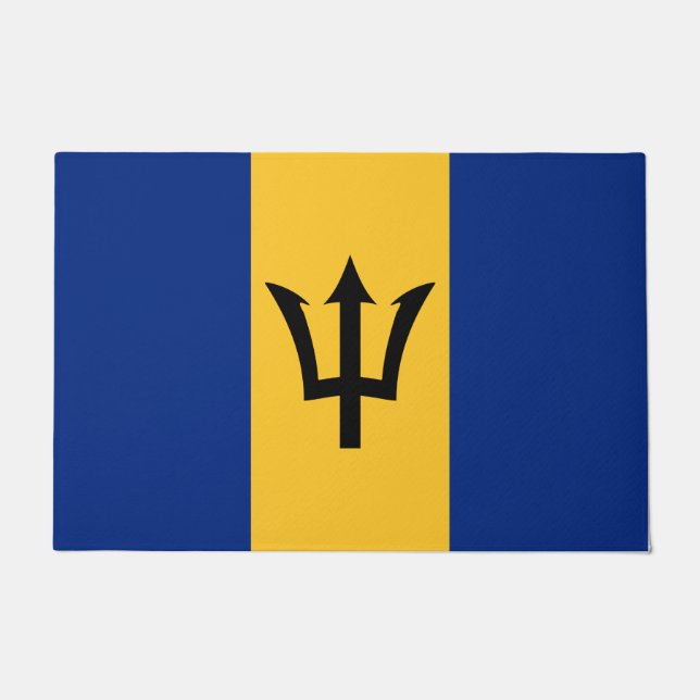 Barbadian Flag (Barbados) (Bajan) Doormat (Front)