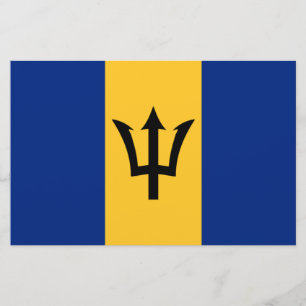 Barbadian Flag (Barbados) (Bajan) Stationery