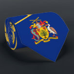 Barbadian Flag & Coat of Arms, Flag of Barbados Tie<br><div class="desc">Barbadian Flag & Coat of Arms,  Flag of Barbados Neck Tie by World Flags United.</div>