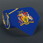 Barbadian Flag & Coat of Arms, Flag of Barbados Tie<br><div class="desc">Barbadian Flag & Coat of Arms,  Flag of Barbados Neck Tie by World Flags United.</div>