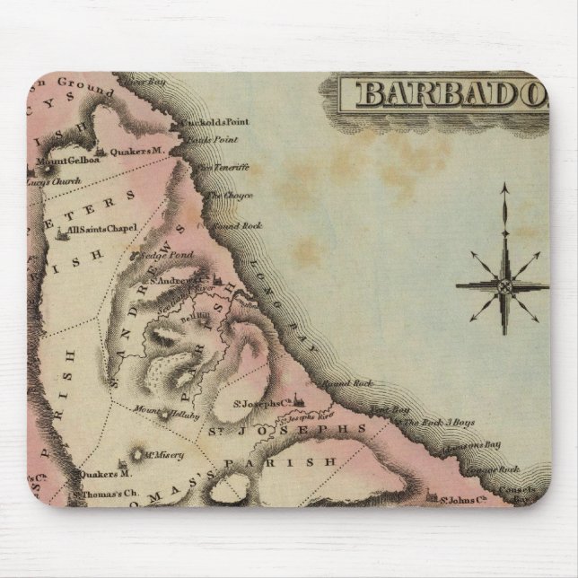 Barbadoes 2 mouse mat (Front)