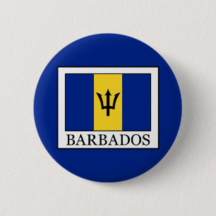 Barbados 6 Cm Round Badge
