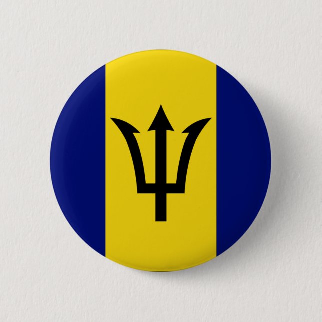 Barbados 6 Cm Round Badge (Front)