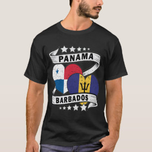 Barbados And Aanama Flag T-Shirt
