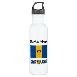 Barbados and Barbadian Flag Personalised  710 Ml Water Bottle