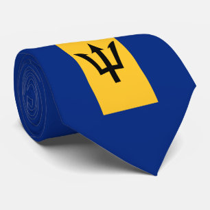 Barbados Bajan Flag Barbadian Caribbean Tie