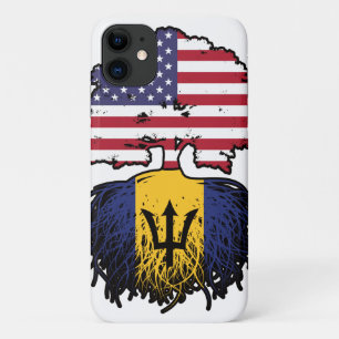 Barbados Barbadian American USA Tree Roots Flag iPhone 11 Case