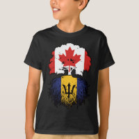 Barbados Barbadian Canadian Canada Tree Roots Flag