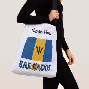 Barbados Barbadian Flag Personalised Crossbody Bag