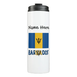 Barbados Barbarian Flag Personalised  Thermal Tumbler
