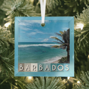 Barbados Beach Glass Tree Decoration