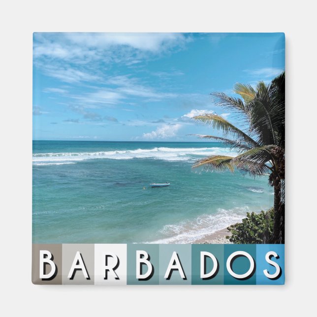 Barbados Beach Magnet (Front)
