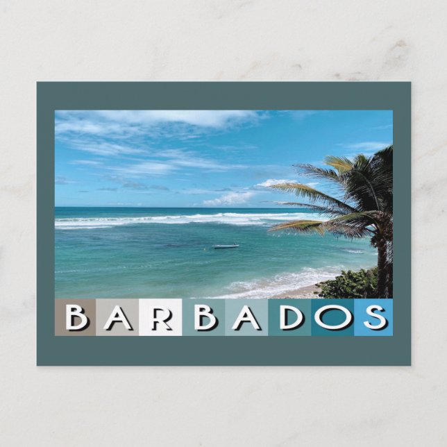 Barbados Beach Postcard (Front)