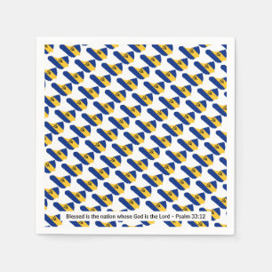 BARBADOS Blessed Nation Celebrations Paper Napkin