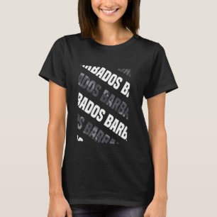Barbados Camo Pattern Grey Camouflage T-Shirt