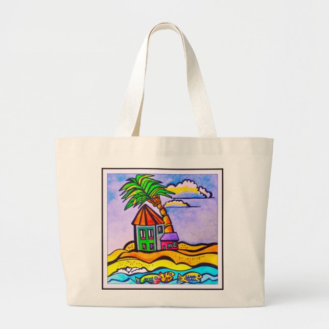 Barbados Casa Beach Tote (Front)