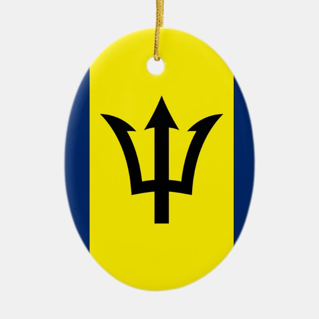Barbados Ceramic Tree Decoration (Front)
