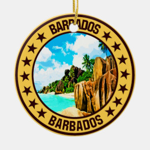 Barbados ceramic tree decoration