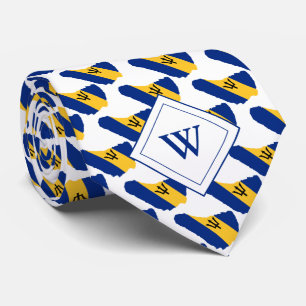 BARBADOS Christian Scripture Monogram Tie