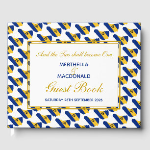BARBADOS Christian Scripture Patriotic Wedding Guest Book