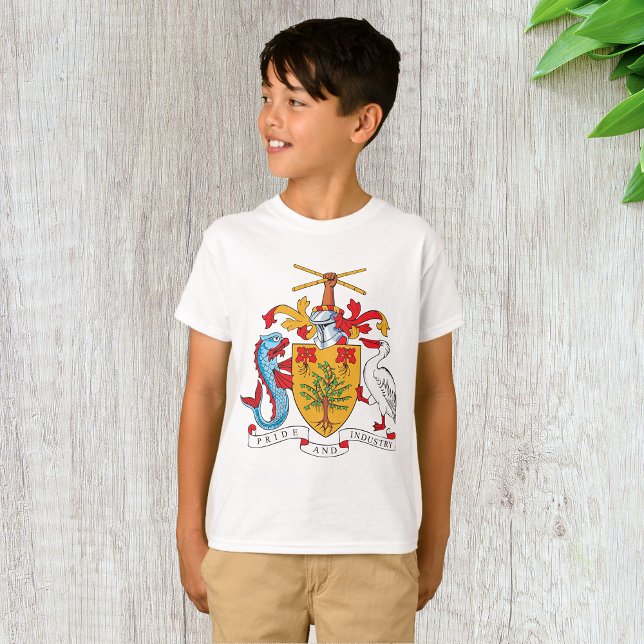 Barbados Coat of Arms National Emblem  T-Shirt (Creator Uploaded)