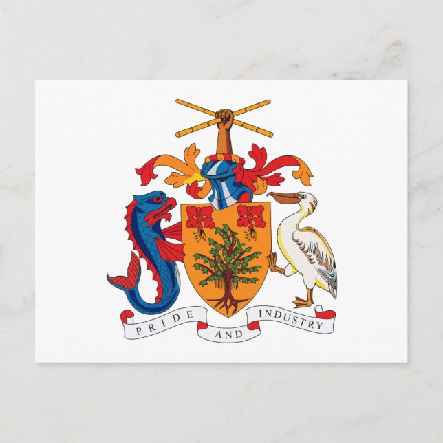 Barbados Coat of Arms Postcard (Front)