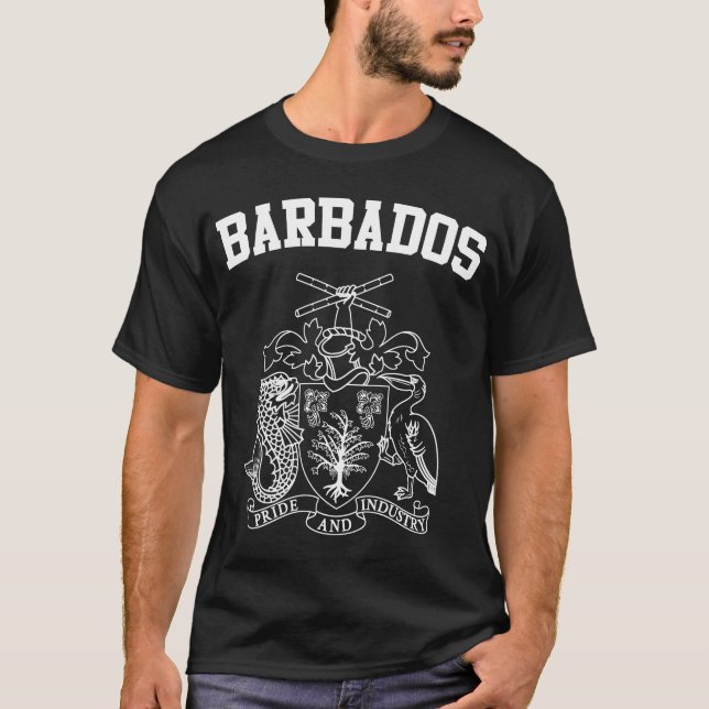 Barbados Coat of Arms T-Shirt (Front)