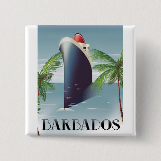 Barbados Cruise 15 Cm Square Badge