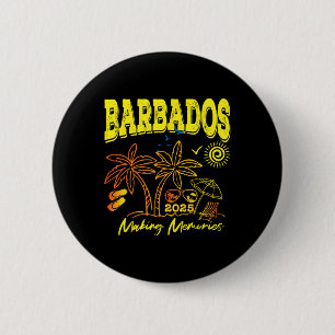 Barbados Cruise Vacation 2025 Family Trip Friends 6 Cm Round Badge