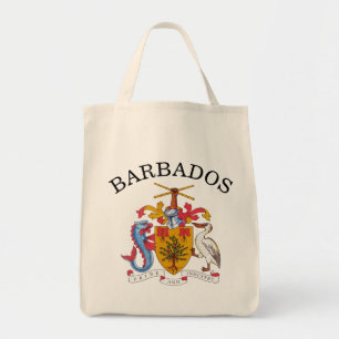 barbados emblem tote bag